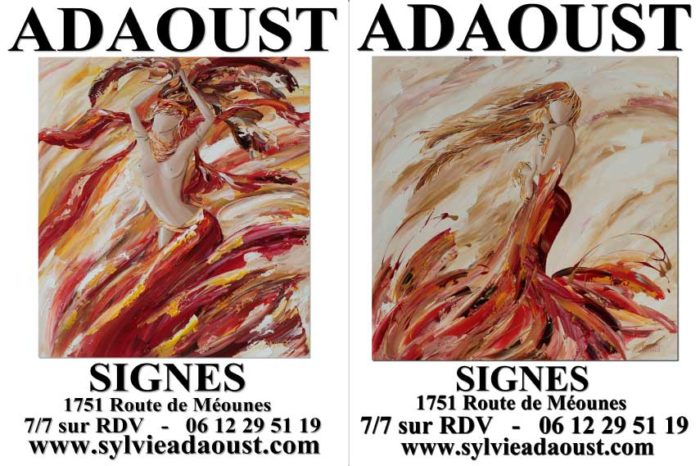 Affiches de la galerie d'art Sylvie Adaoust de Signes