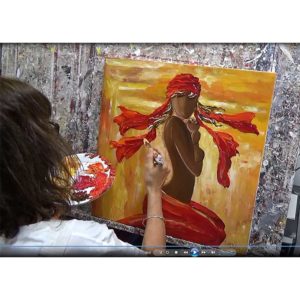 Mère et enfant du monde 60x60cm