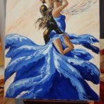 Danser dans un océan de bleu<br>- Vidéo<br>- OEUVRE VENDUE