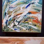 Les fleurs bleues abstraites<br>Vidéo