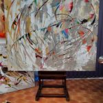 Éclats d'Amour en Couleurs<br>- Lyrisme Abstrait Coeurs<br>- Oeuvre remarquable