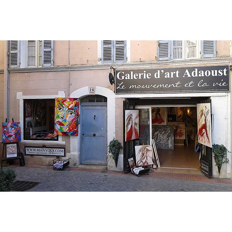 Exposition dans la galerie d'art Adaoust de Sanary-sur-mer en novembre 2015