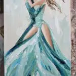 Tableau au format 40x80cm de janvier 2025