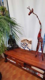 Tableau danseuses cabaret parisien 40x40 cm en décoration intérieure – art contemporain Sylvie Adaoust